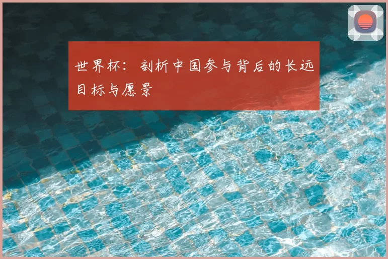 世界杯:剖析中国参与背后的长远目标与愿景