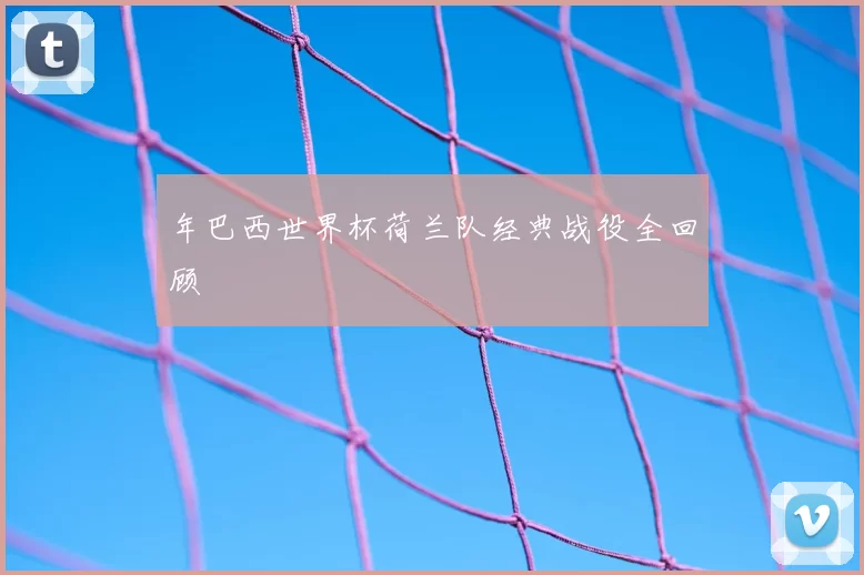 年巴西世界杯荷兰队经典战役全回顾